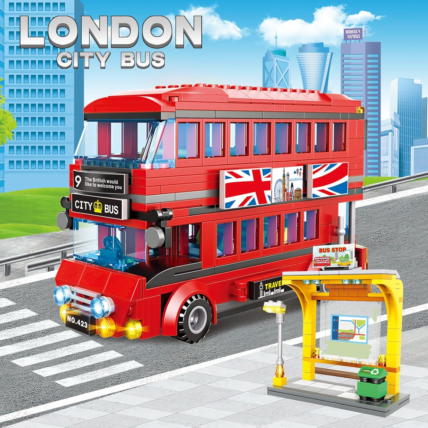 Kids Toys London - Набор для сборки лондонского двухэтажного автобуса