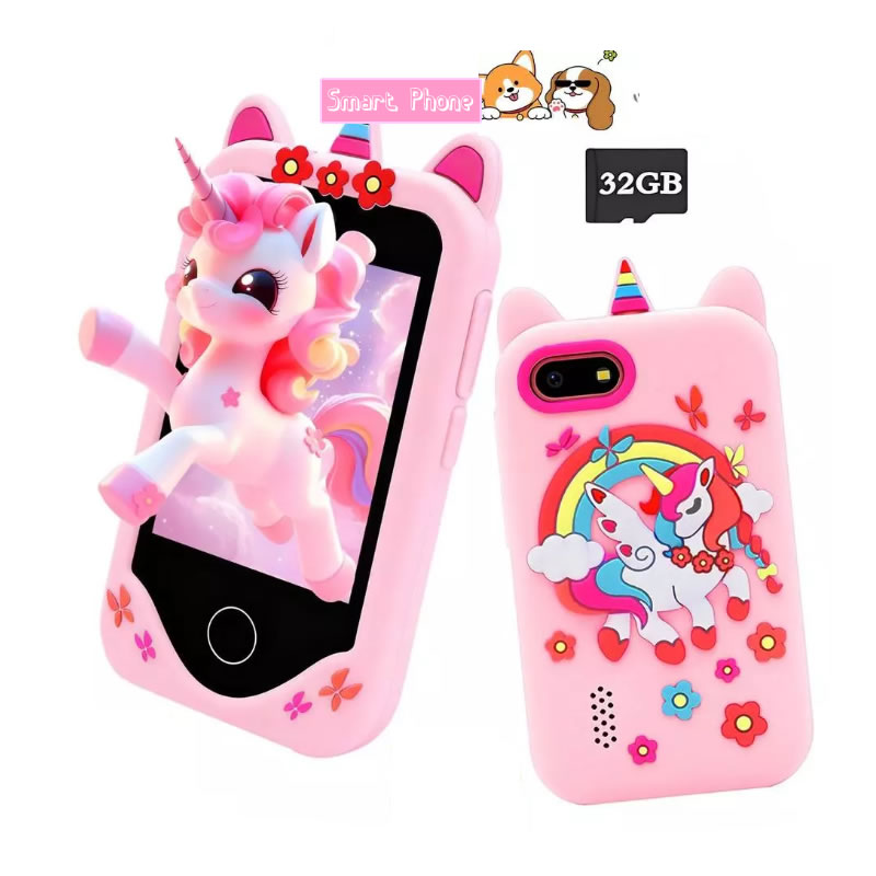 Kids Toys Smartphone - Детский смартфон с камерой, 2,8-дюймовый сенсорный