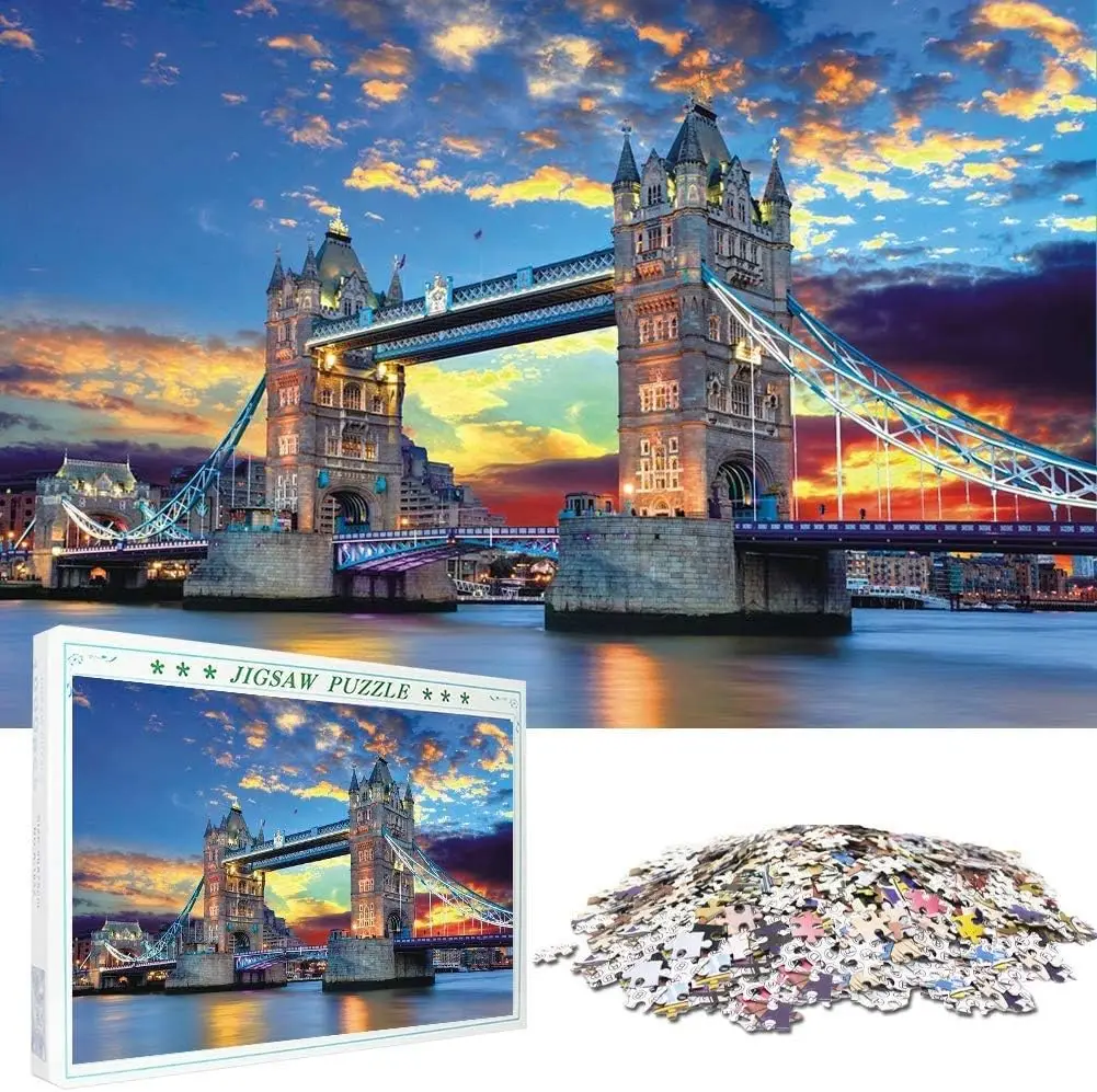 Kids Toys London - 1000 шт., пазл с известными пейзажами