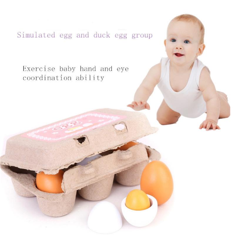 6 шт., кухонный деревянный наб – обзор и цена Kids Toys Play Egg