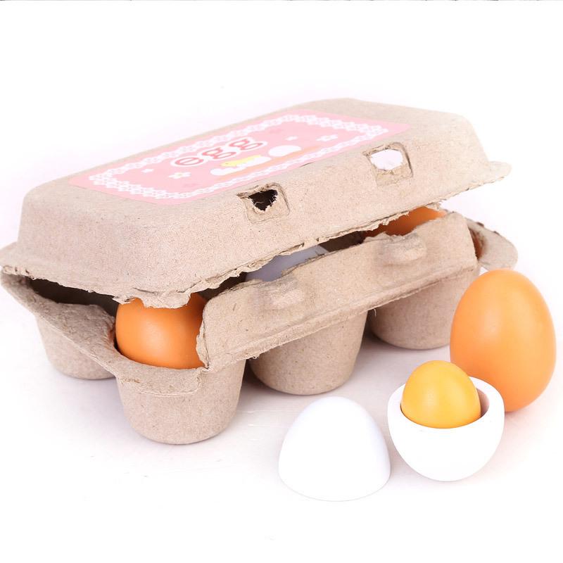 6 шт., кухонный деревянный наб – обзор и цена Kids Toys Play Egg