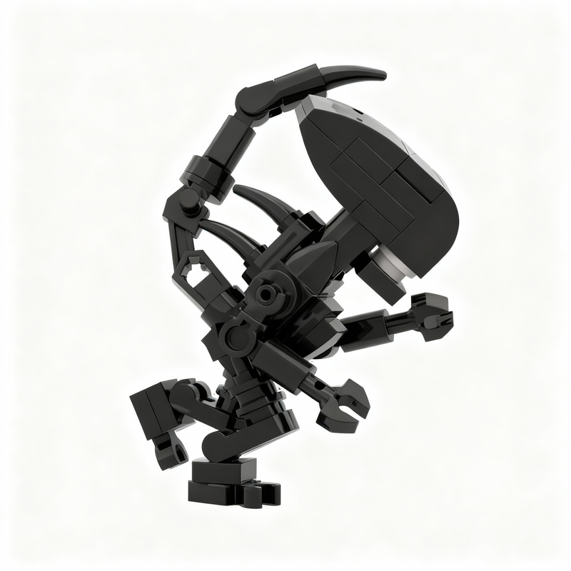 370 деталей MOC Space THE ALIE – обзор и цена Xenomorph Kids Toys