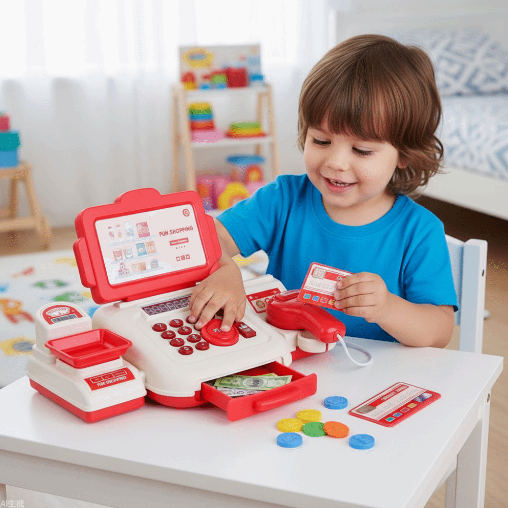 Игровой набор-симулятор кассов – обзор и цена Toy Cash Register
