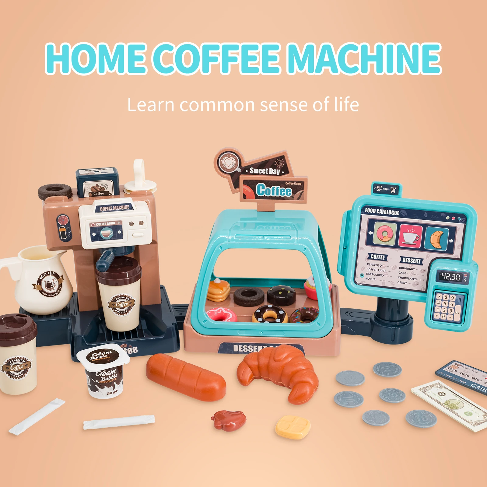 Игровой набор 3 в 1: Кофемашин – обзор и цена Toy Cash Register