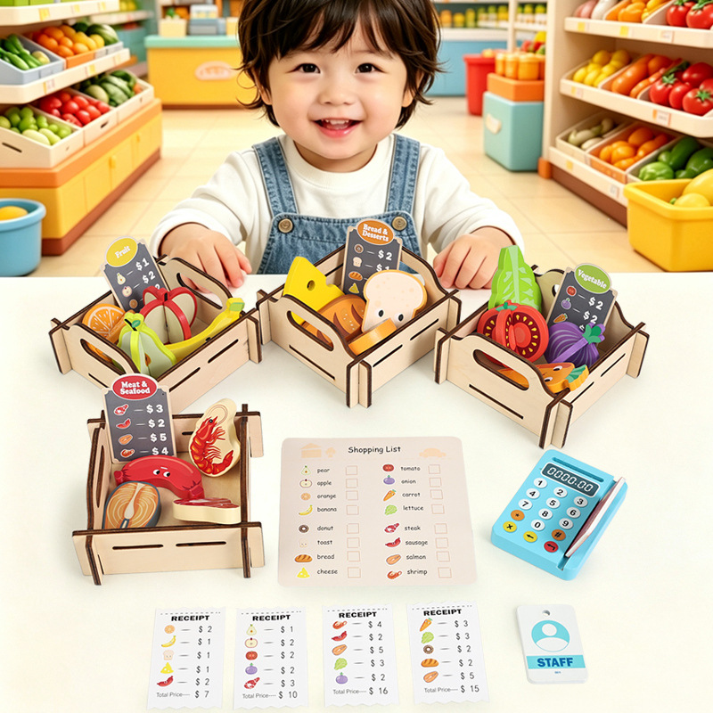 Деревянный игровой набор для с – обзор и цена Toy Cash Register